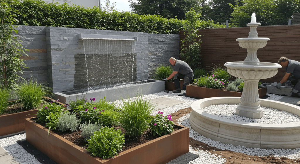 أفكار تنسيق حدائق منزلية صغيرة